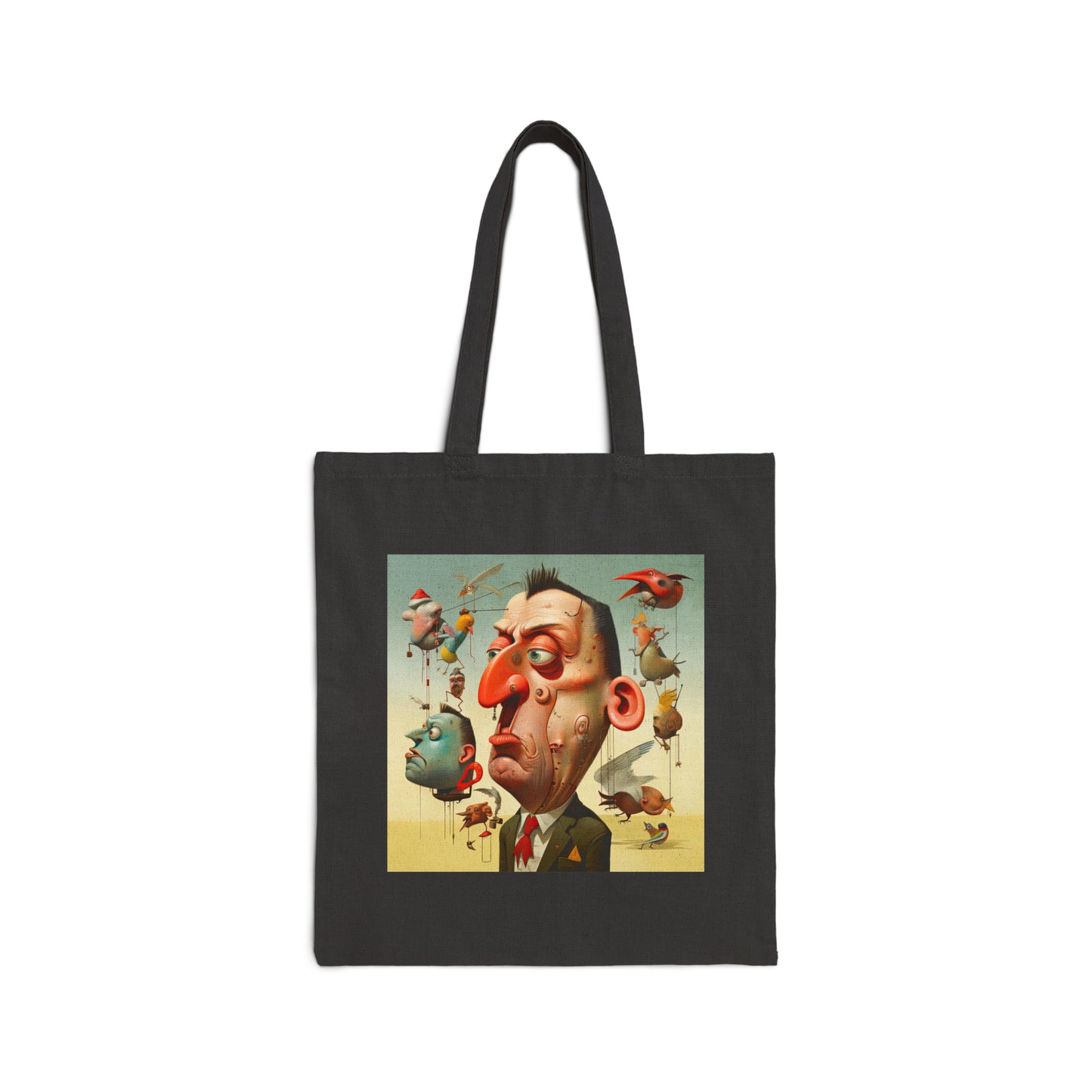 Cotton Canvas Tote Bag: Weird Man