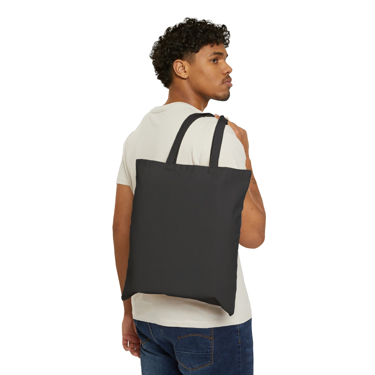 Cotton Canvas Tote Bag: Weird Man