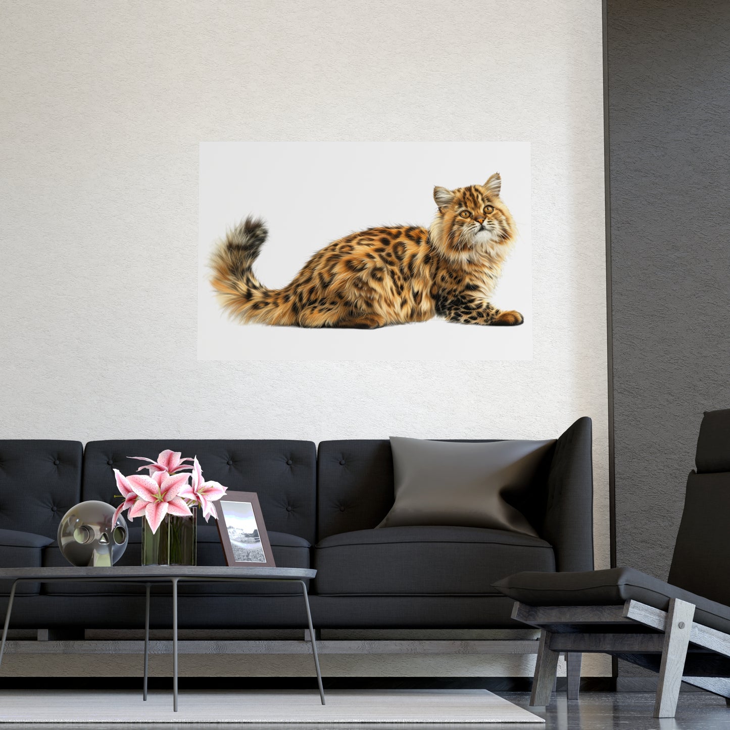 Matte Poster: Leopard/Persian Cat Hybrid