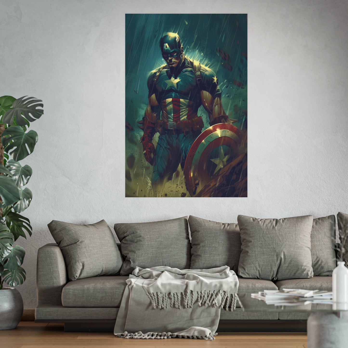 Satin and Archival Matte Posters: Captain America (inspired by Marvel)