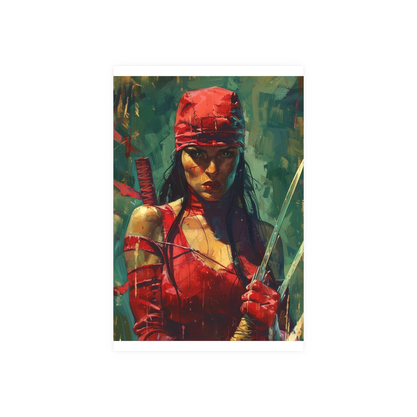 Satin and Archival Matte Posters: Elektra #3 (inspired by Marvel)