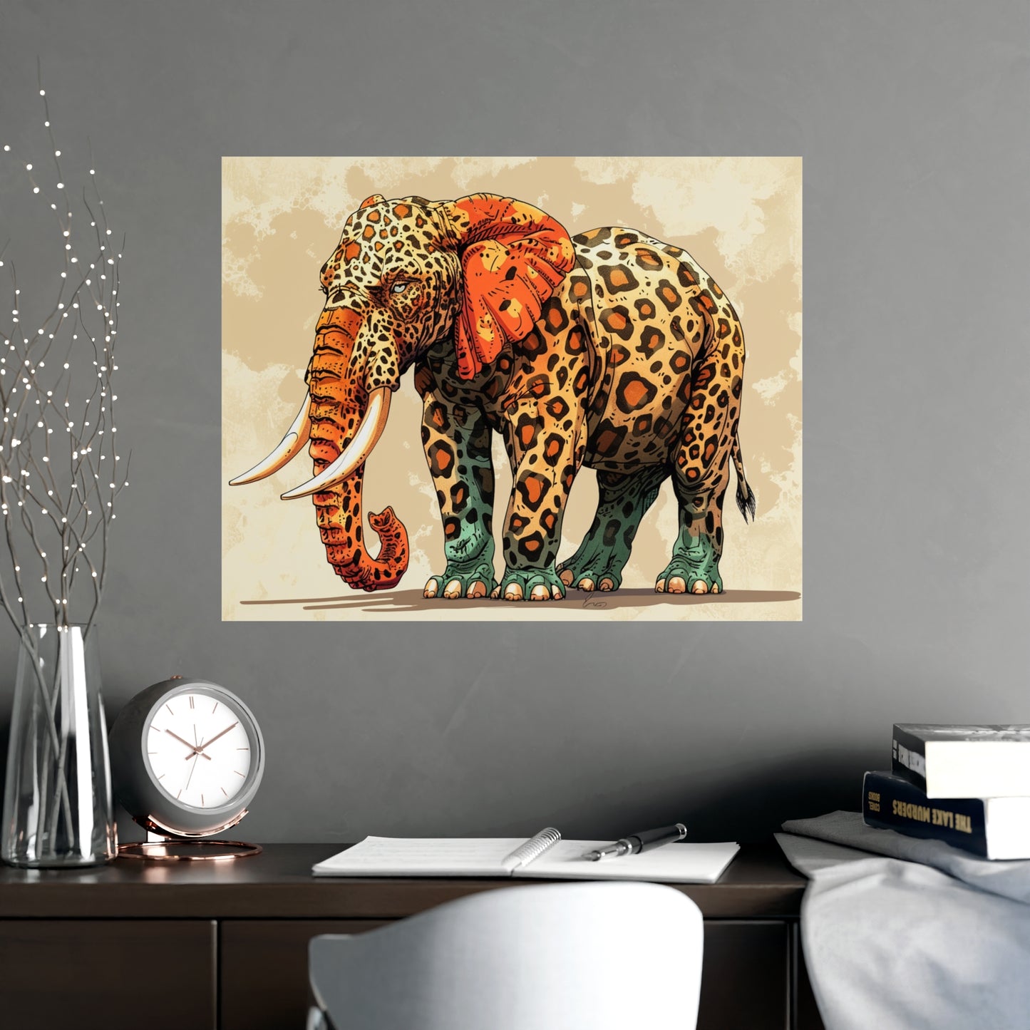 Matte Poster: Leopard/Elephant Hybrid