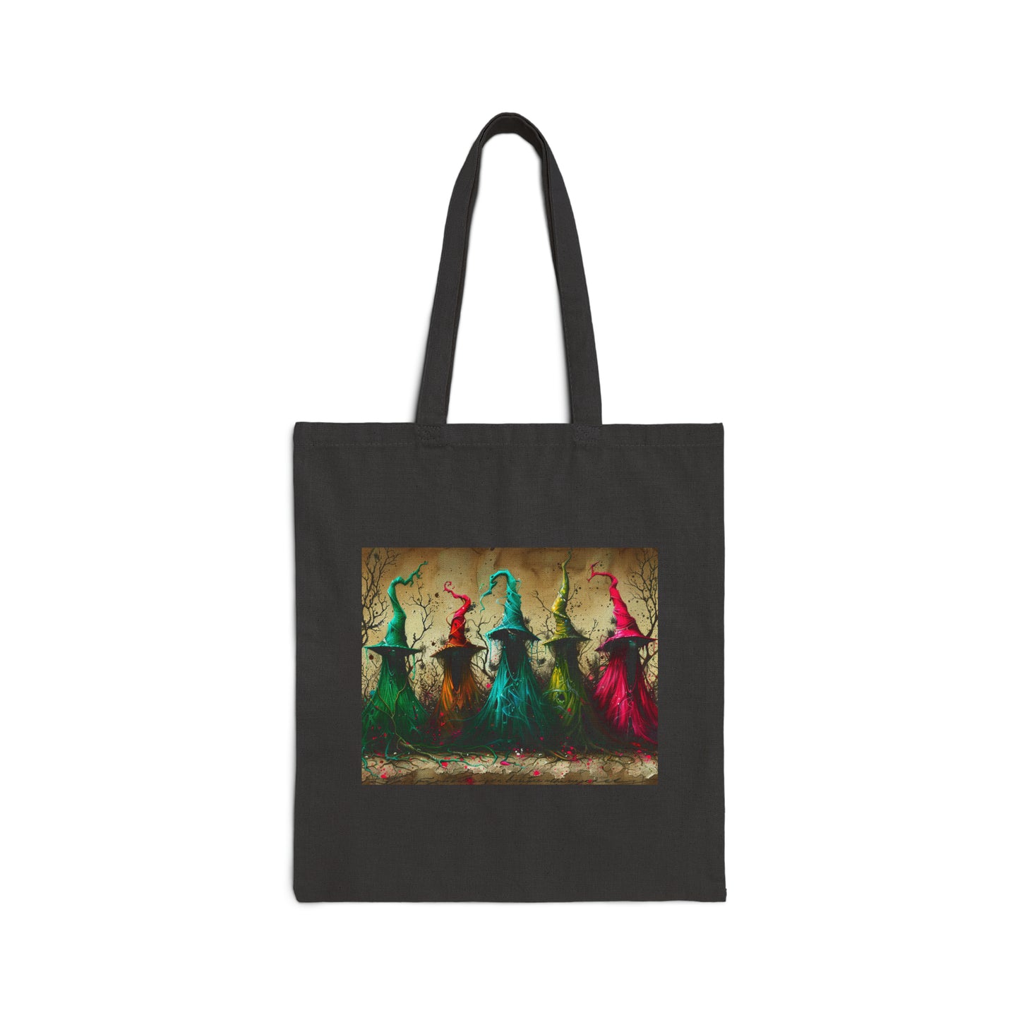 Cotton Canvas Tote Bag: Witches and Wizards #3