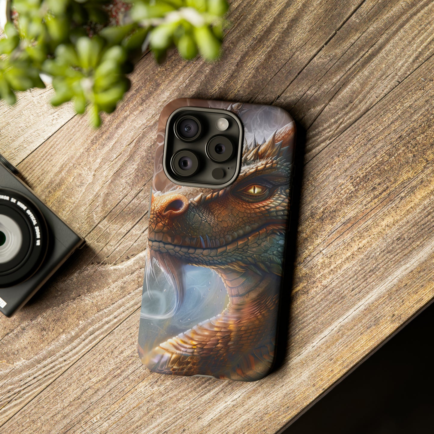 Tough Mobile Phone Cases: Smoking Dragon