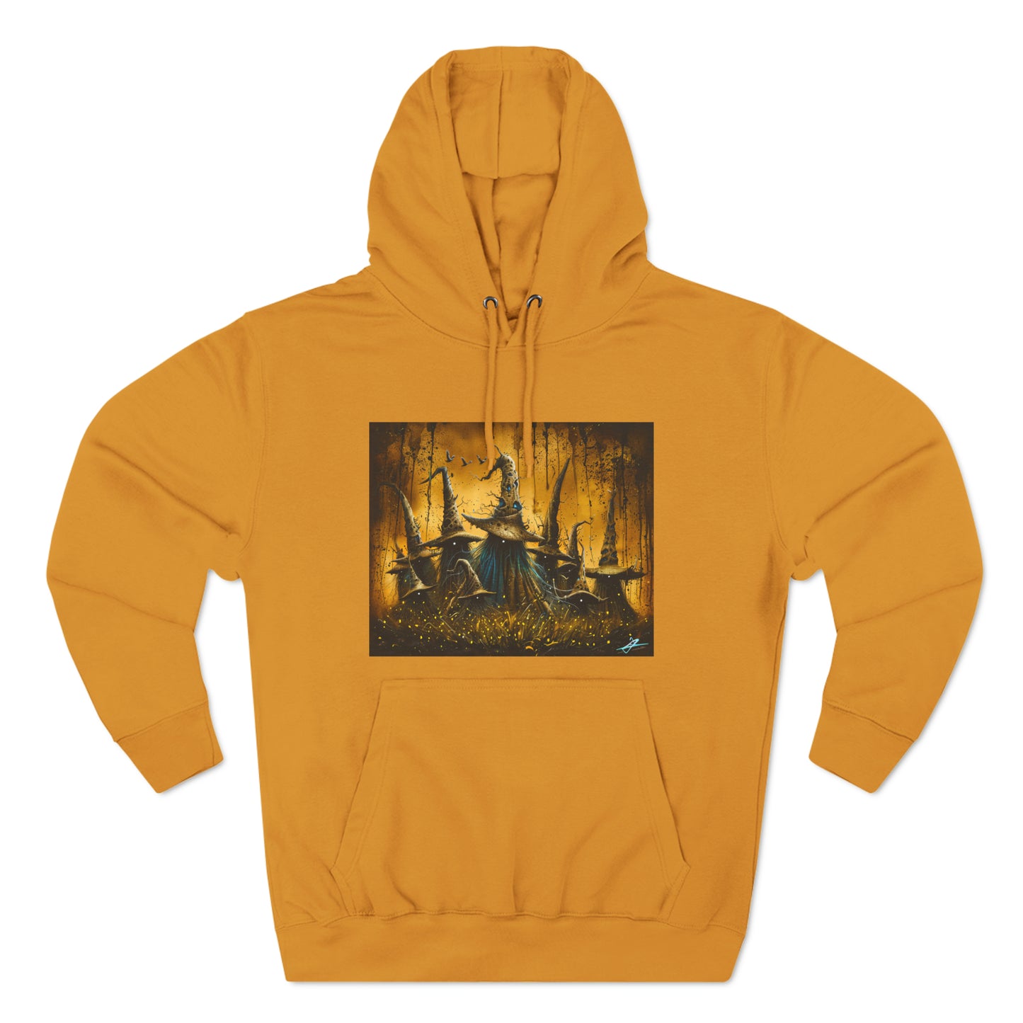 Three-Panel Fleece Hoodie: Witches and Wizards #1