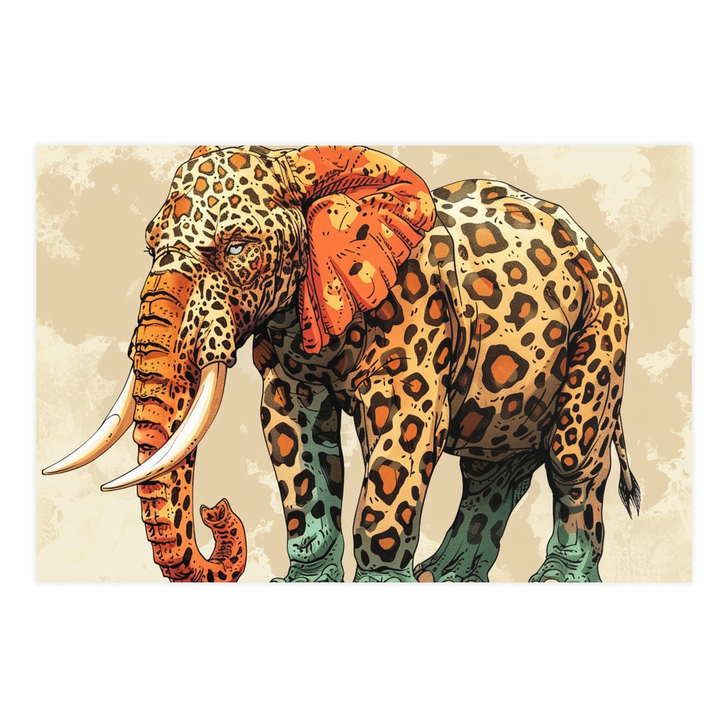 Matte Poster: Leopard/Elephant Hybrid