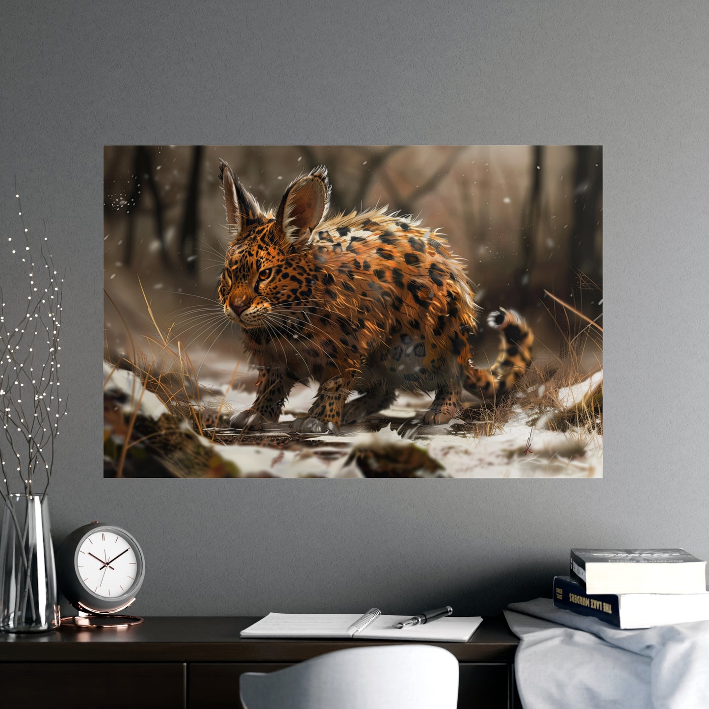 Matte Poster: Leopard/Rabbit Hybrid