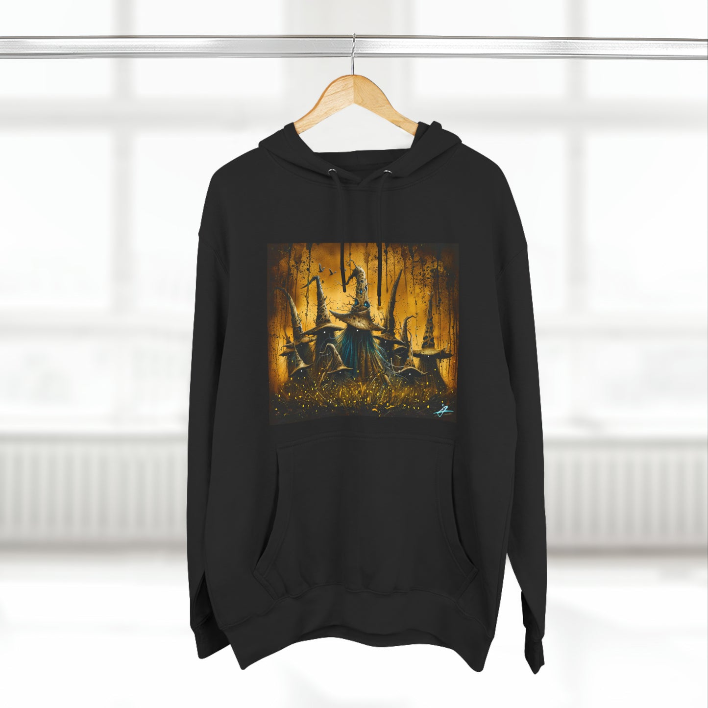 Three-Panel Fleece Hoodie: Witches and Wizards #1