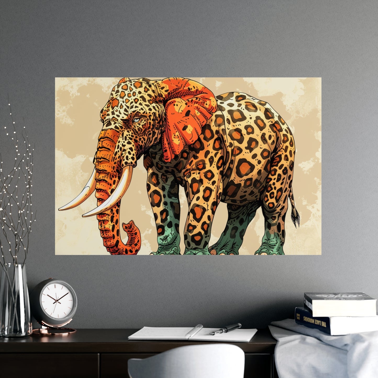 Matte Poster: Leopard/Elephant Hybrid