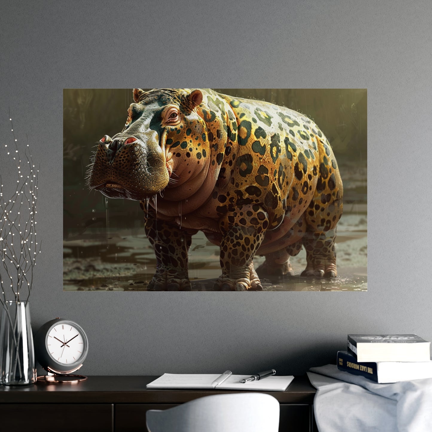 Matte Poster: Leopard/Hippopotamus Hybrid