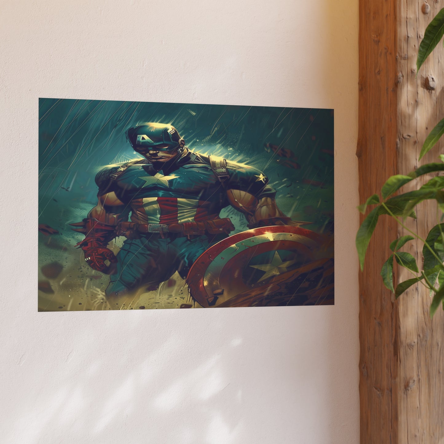 Satin and Archival Matte Posters: Captain America (inspired by Marvel)