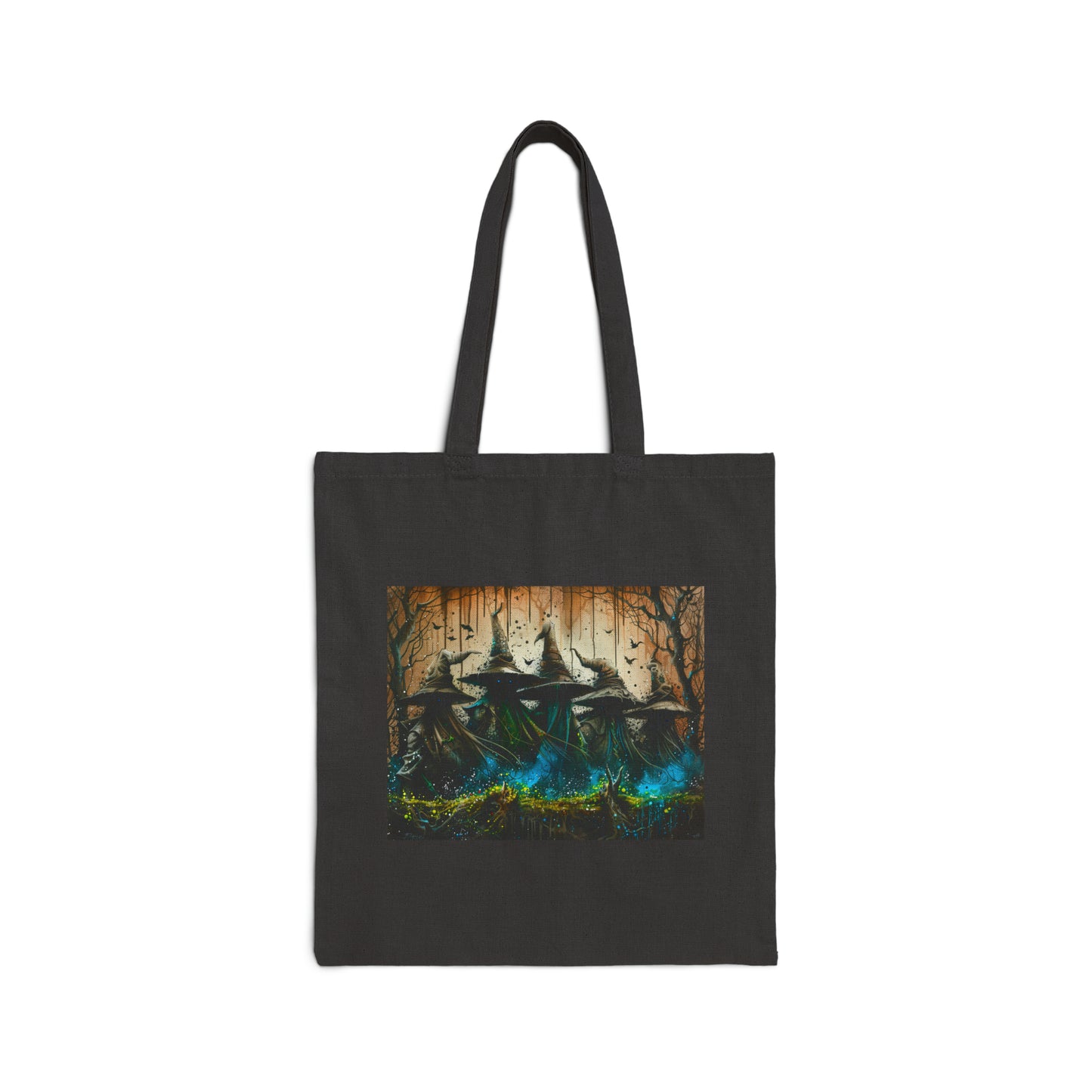 Cotton Canvas Tote Bag: Witches and Wizards #2