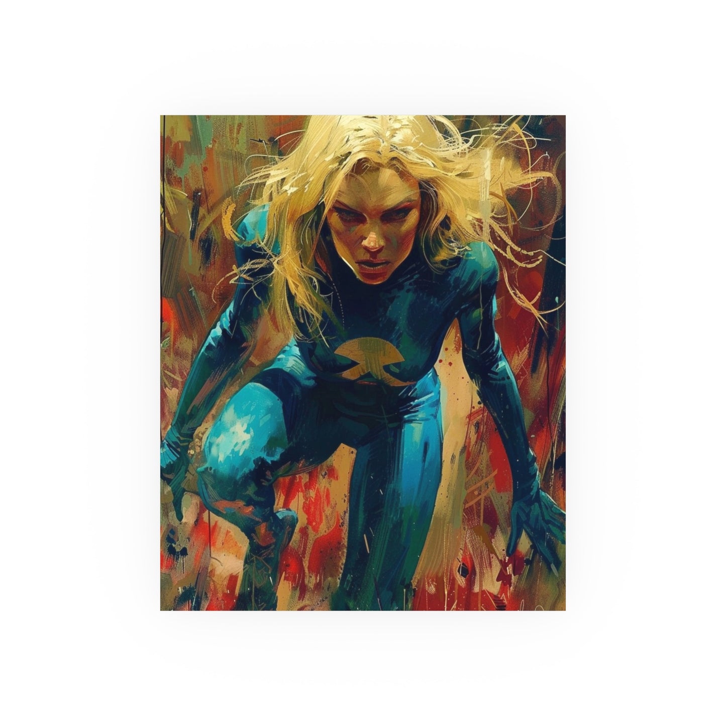 Satin and Archival Matte Posters: Invisible Woman (Sue Storm) #2 (inspired by Marvel)