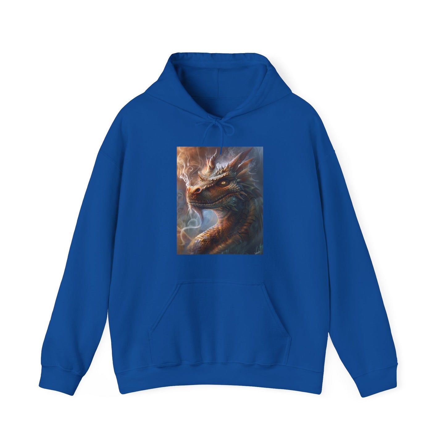 Unisex Heavy Blend™ Hooded Sweatshirt: Smoking Dragon