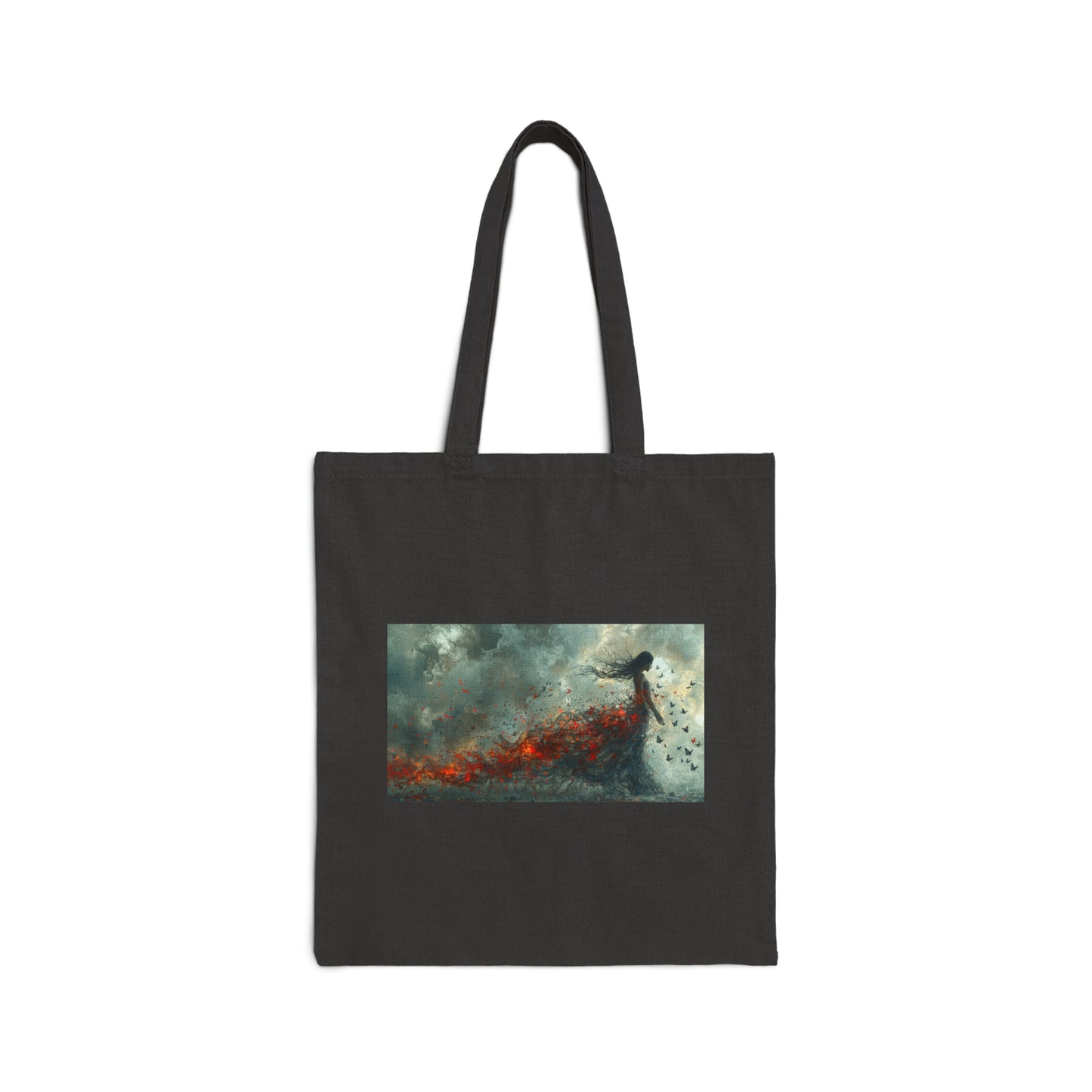 Cotton Canvas Tote Bag: Lady Dissociated