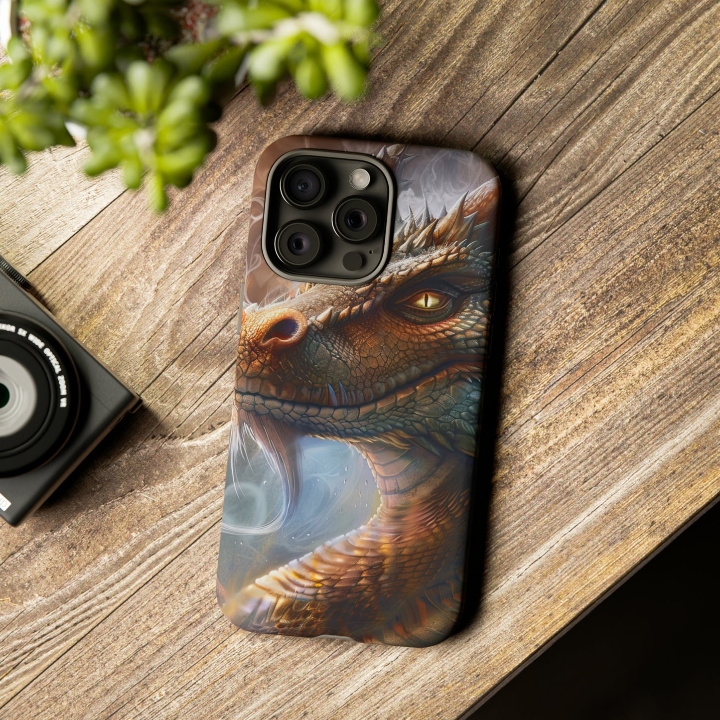 Tough Mobile Phone Cases: Smoking Dragon