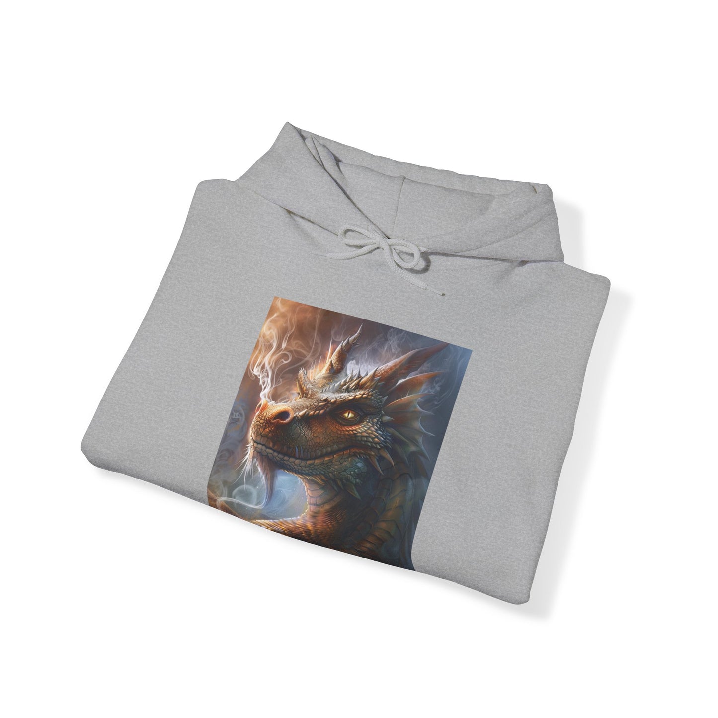 Unisex Heavy Blend™ Hooded Sweatshirt: Smoking Dragon