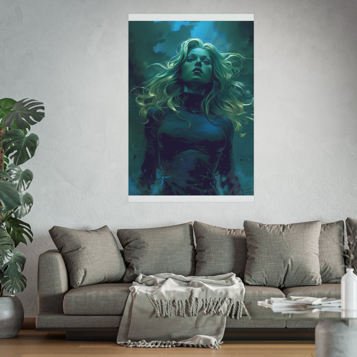 Satin and Archival Matte Posters: Invisible Woman (Sue Storm) #1 (inspired by Marvel)