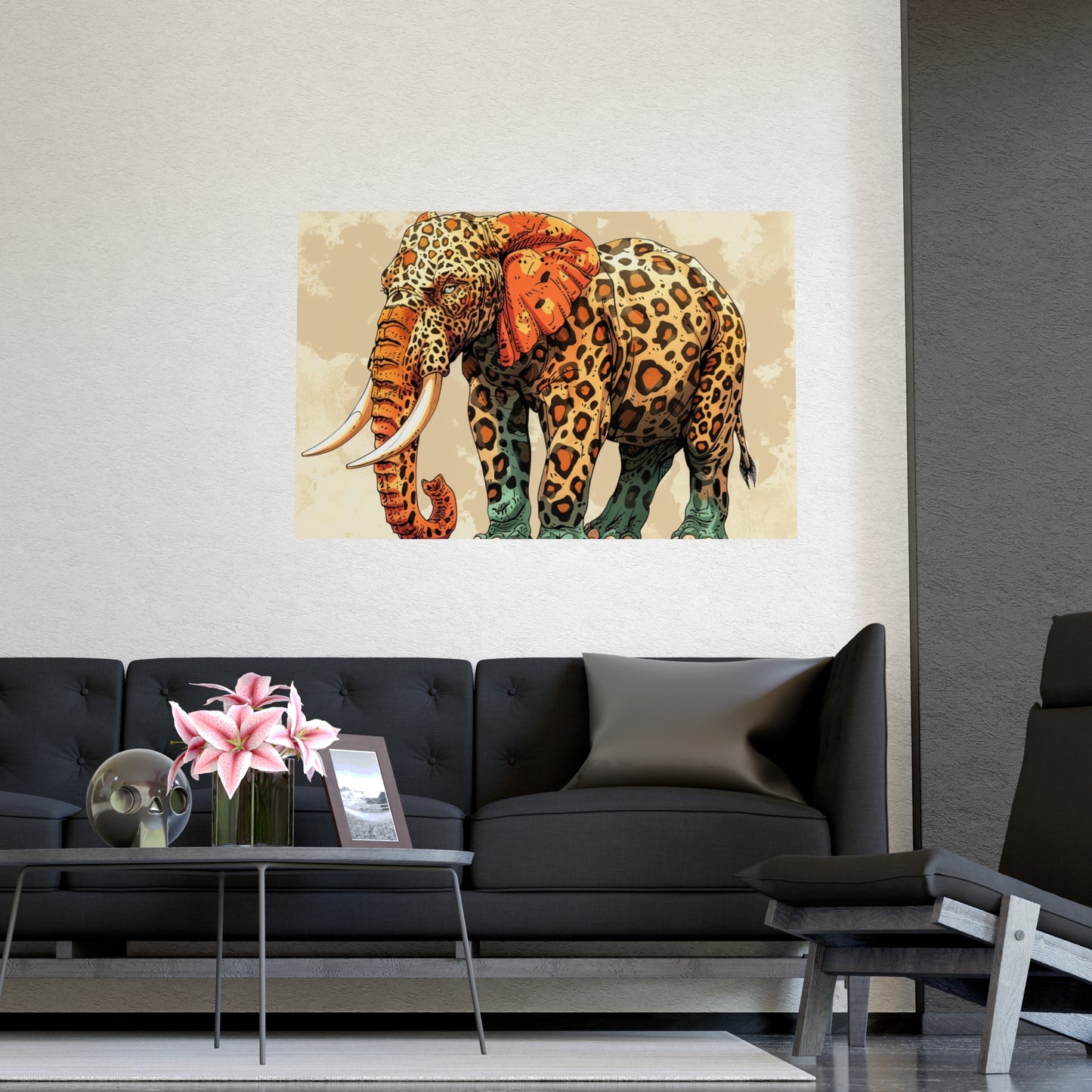 Matte Poster: Leopard/Elephant Hybrid