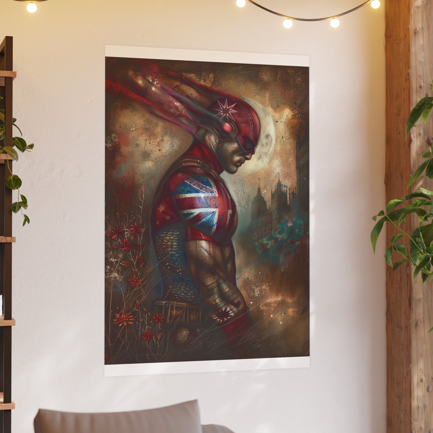 Satin and Archival Matte Posters: Captain Britain (inspired by Marvel)