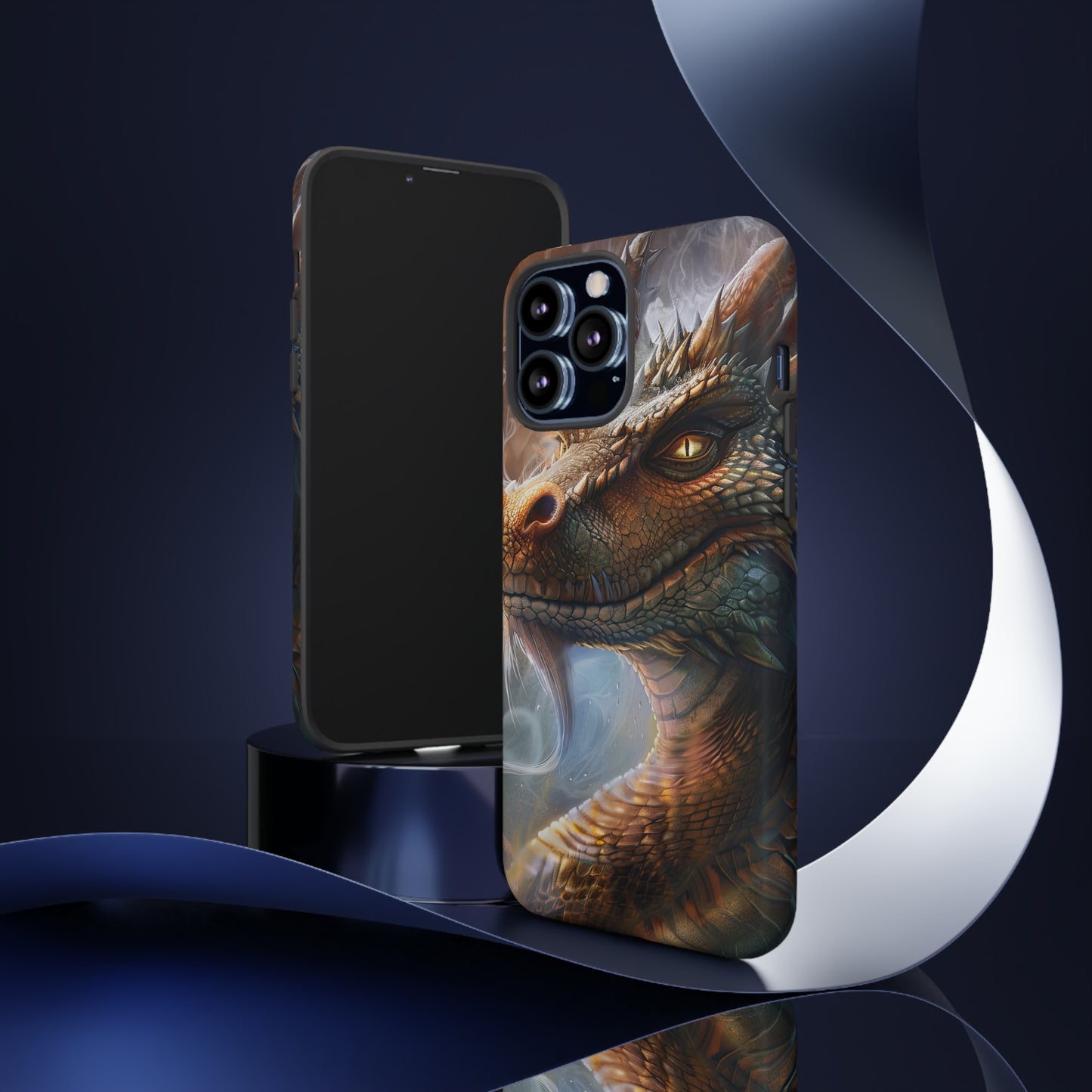 Tough Mobile Phone Cases: Smoking Dragon