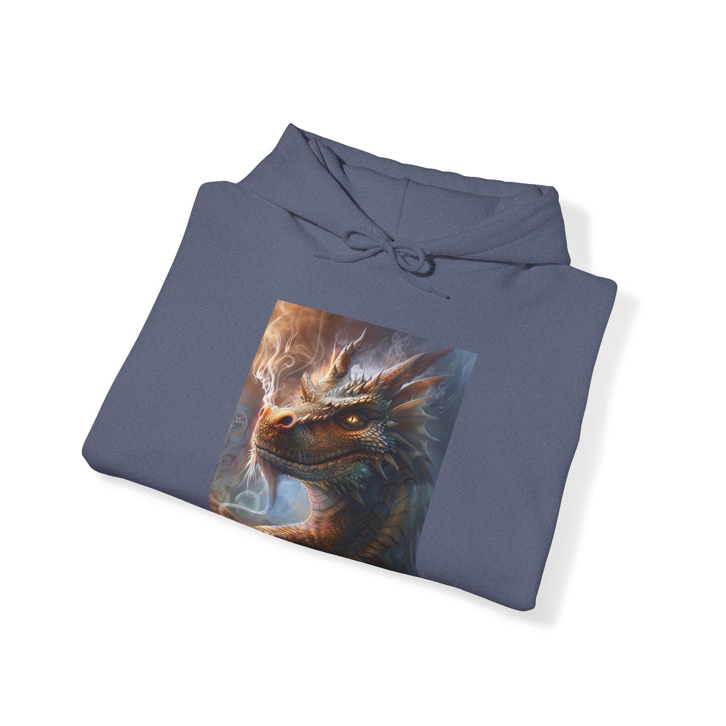 Unisex Heavy Blend™ Hooded Sweatshirt: Smoking Dragon