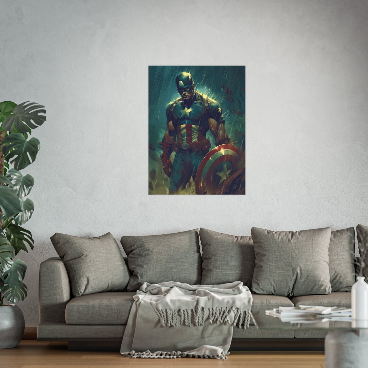 Satin and Archival Matte Posters: Captain America (inspired by Marvel)