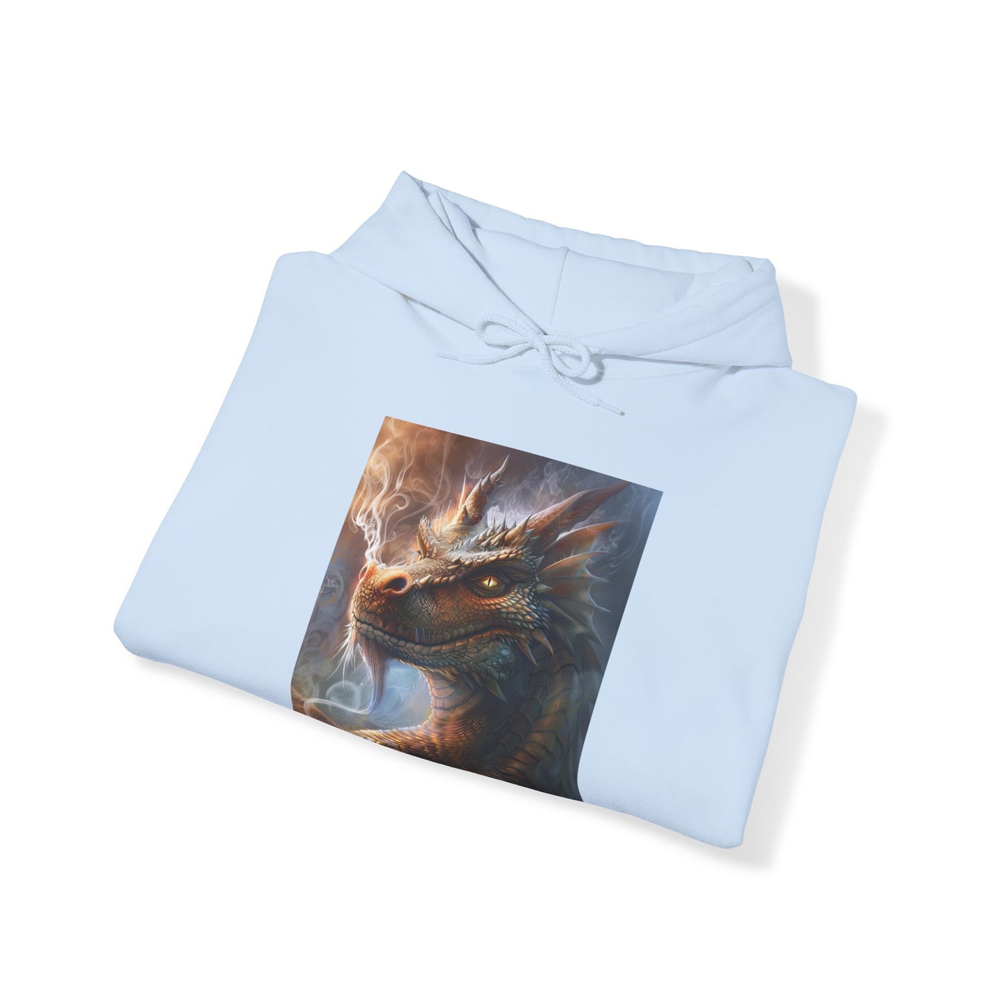 Unisex Heavy Blend™ Hooded Sweatshirt: Smoking Dragon