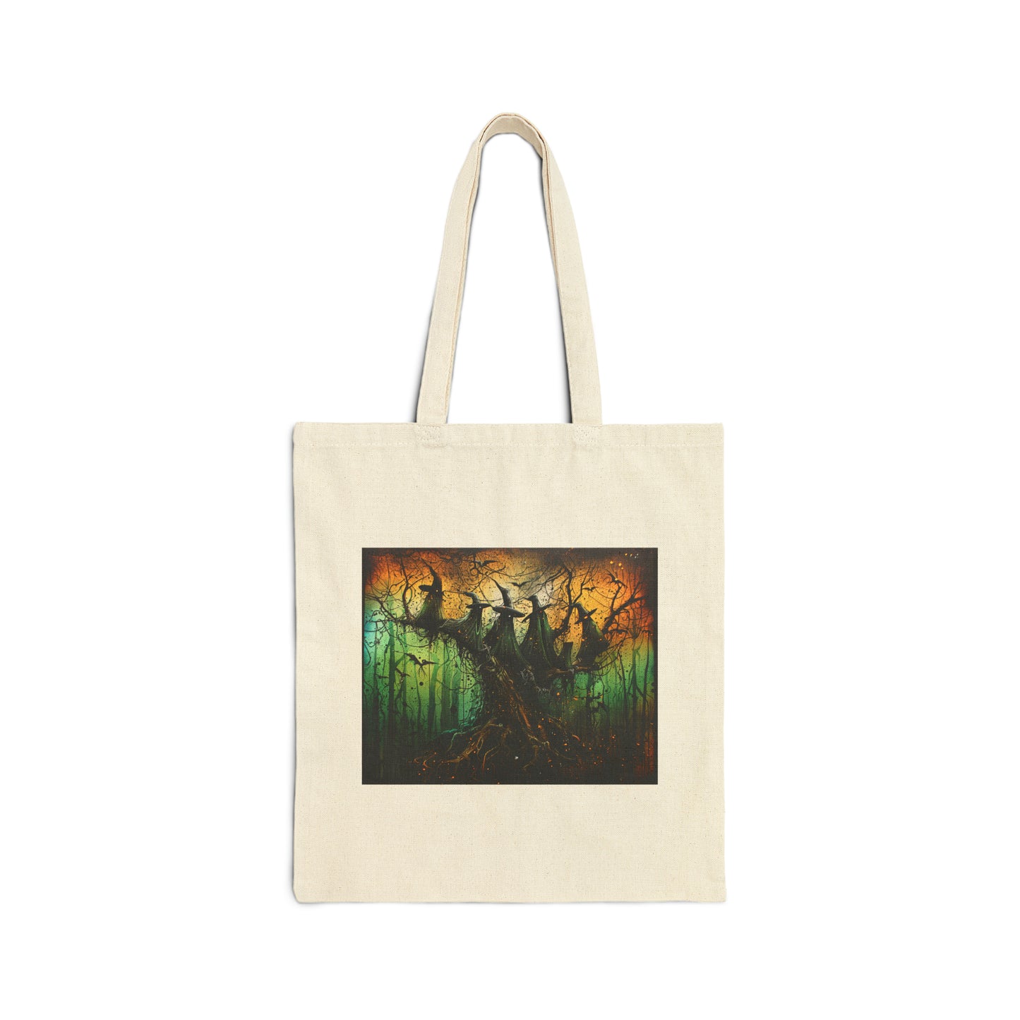 Cotton Canvas Tote Bag: Witches and Wizards #4