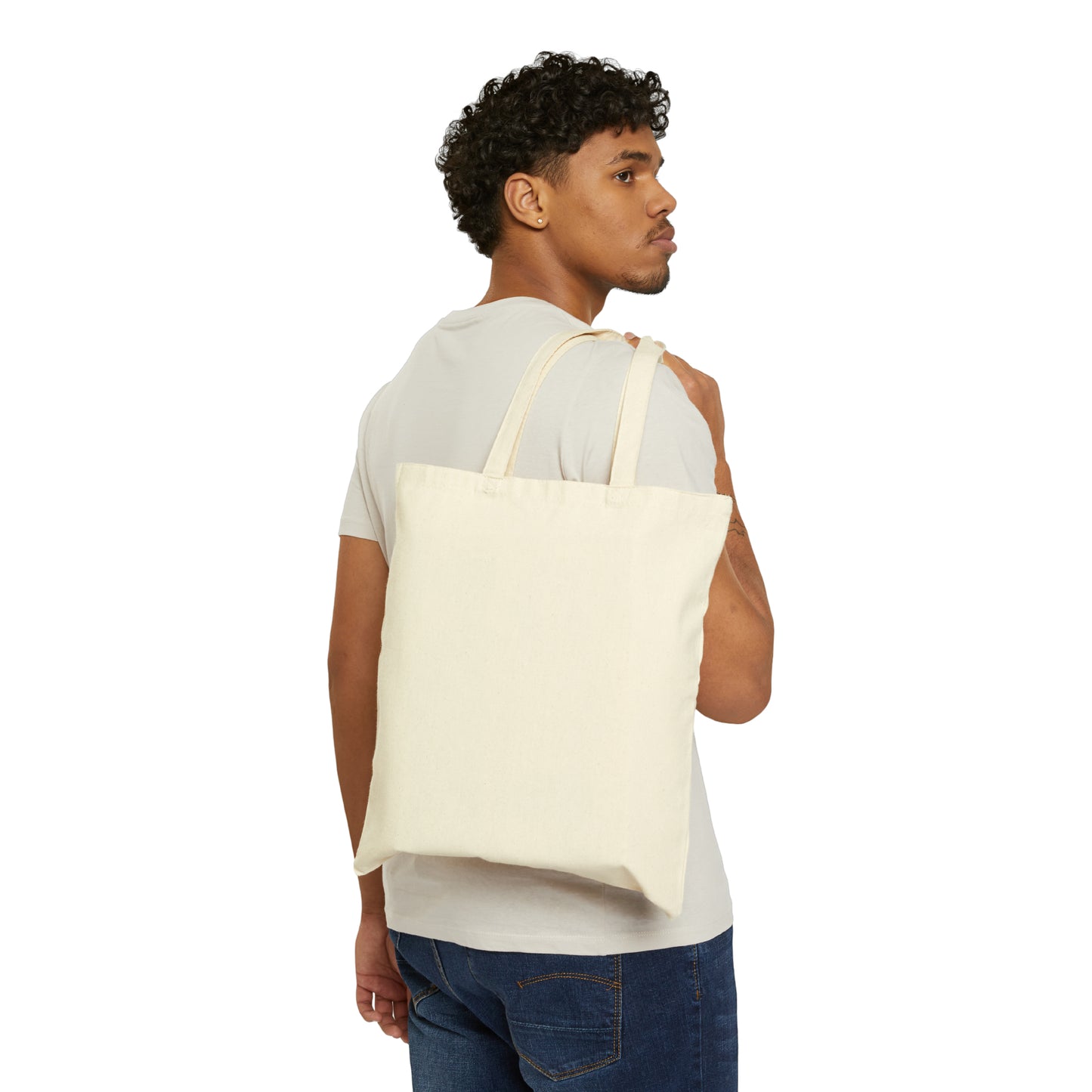 Cotton Canvas Tote Bag: Weird Man