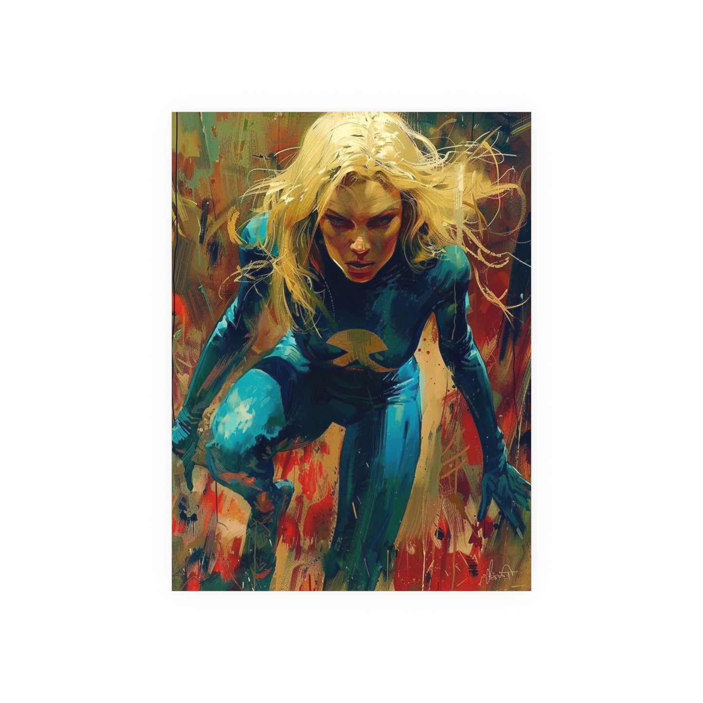 Satin and Archival Matte Posters: Invisible Woman (Sue Storm) #2 (inspired by Marvel)