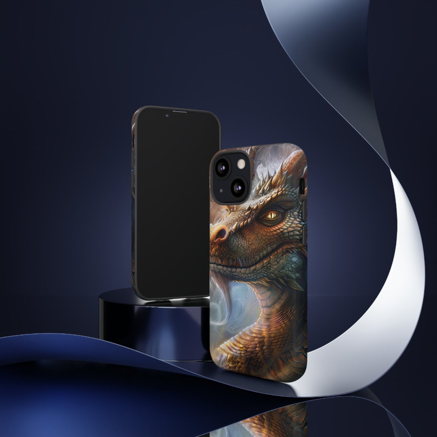 Tough Mobile Phone Cases: Smoking Dragon