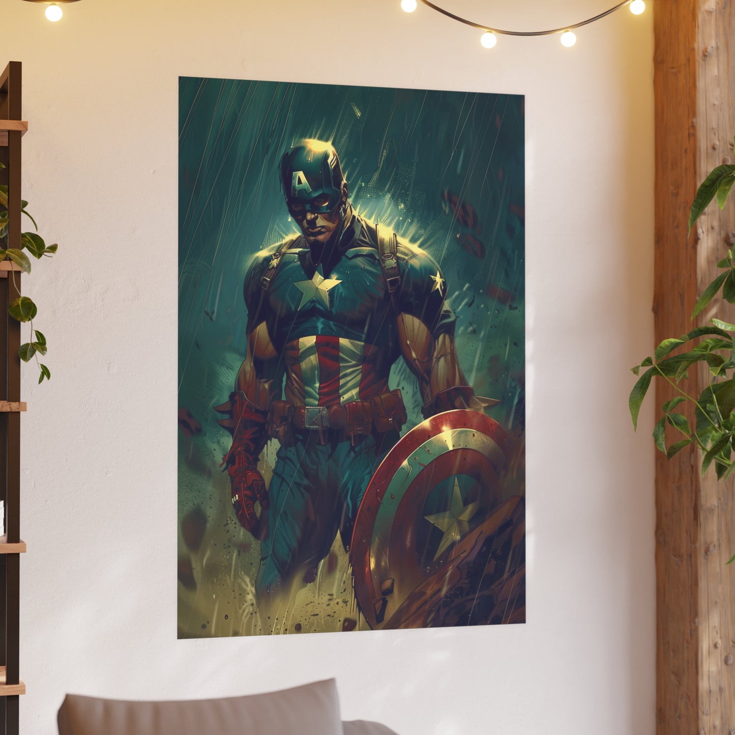 Satin and Archival Matte Posters: Captain America (inspired by Marvel)