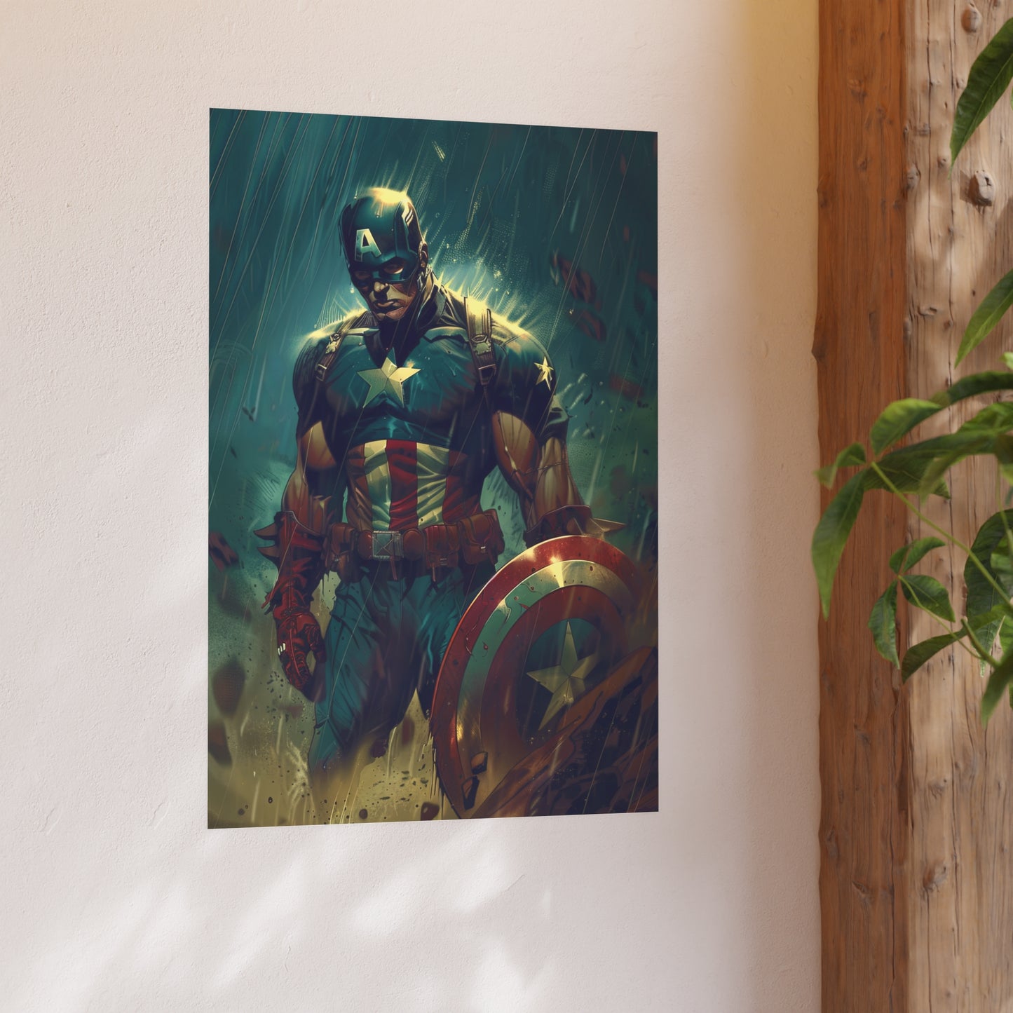 Satin and Archival Matte Posters: Captain America (inspired by Marvel)